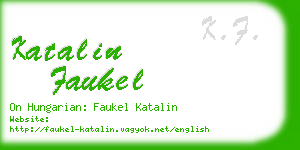 katalin faukel business card